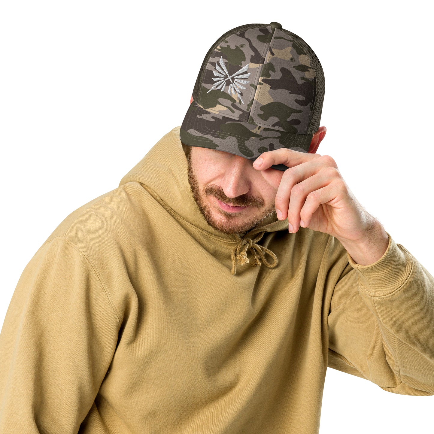Camouflage Hero series trucker hat