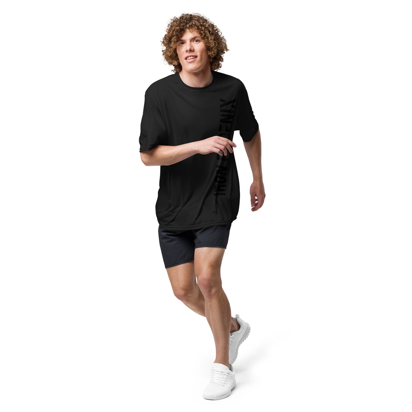 Vertical performance crew neck t-shirt
