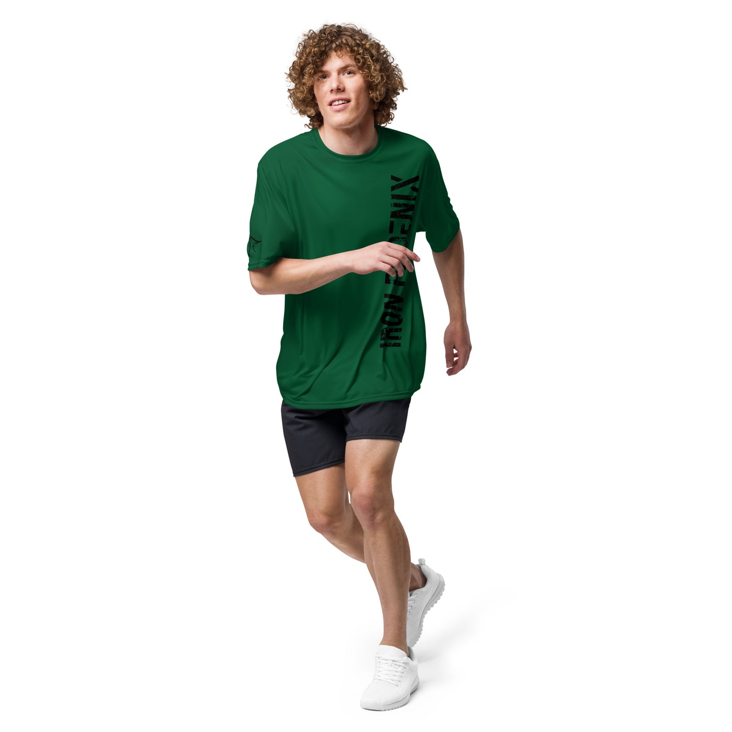 Vertical performance crew neck t-shirt