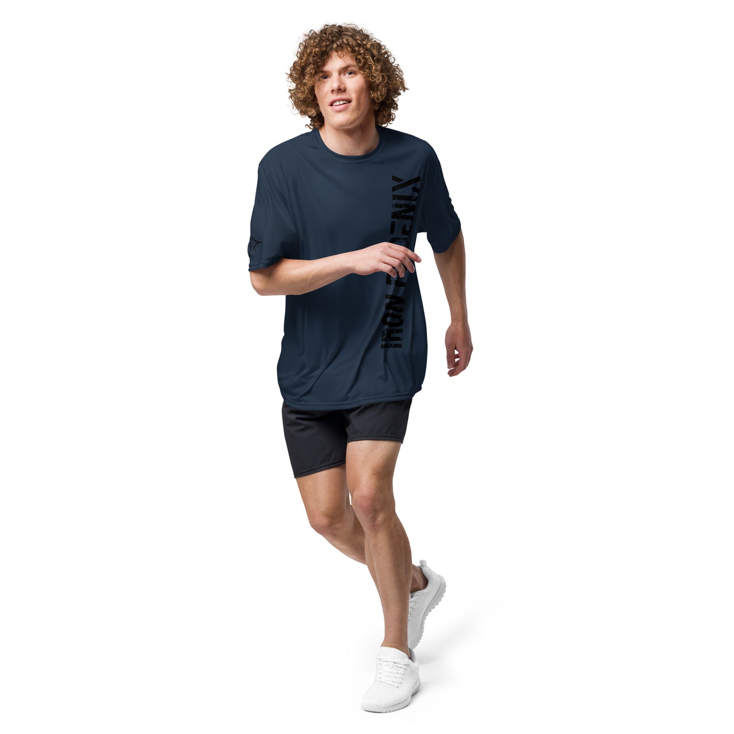 Vertical performance crew neck t-shirt