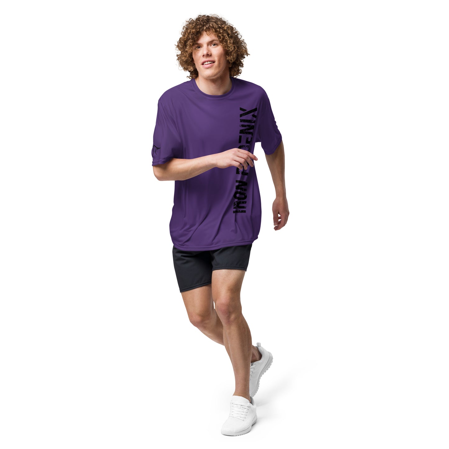 Vertical performance crew neck t-shirt
