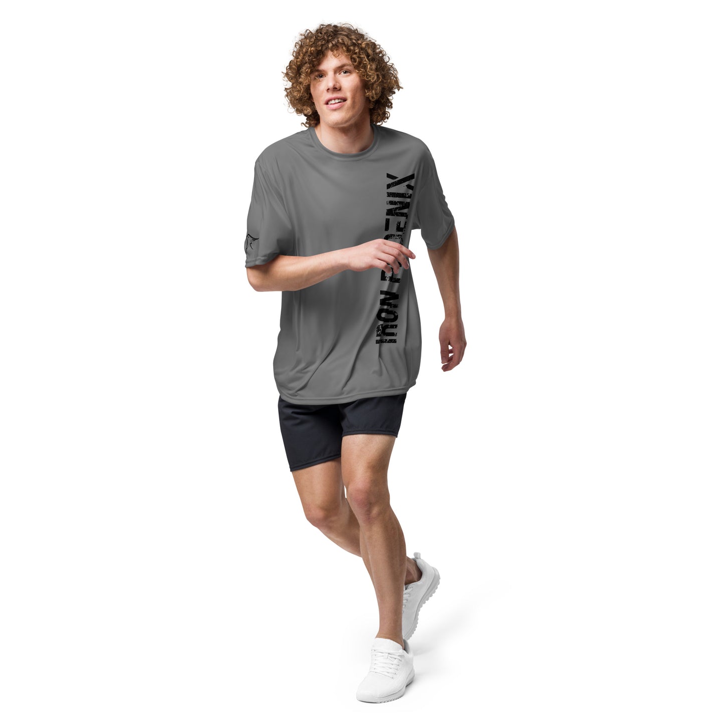 Vertical performance crew neck t-shirt