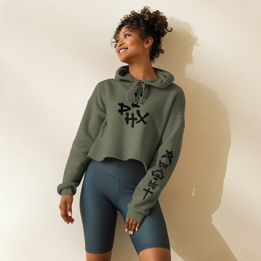 Graffiti Crop Hoodie